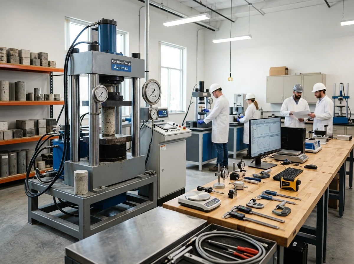 Civil engineering material testing laboratory equipment supplied to government project labs